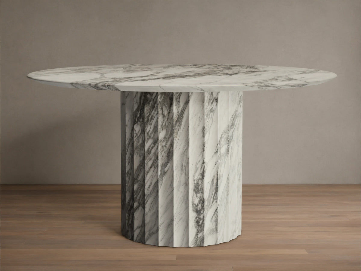 Danae Round Stone Dining Table