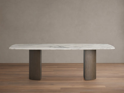 Saint Germain Stone Dining Table with Dauphine Base
