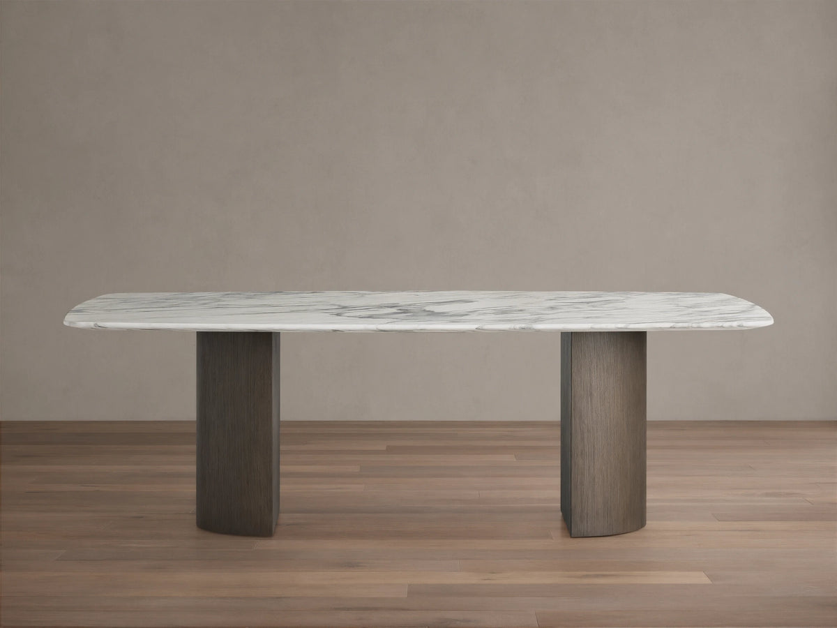 Saint Germain Stone Dining Table with Dauphine Base