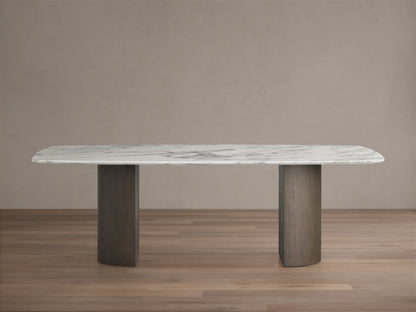 Saint Germain Stone Dining Table with Dauphine Base
