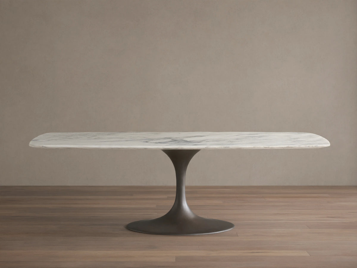 Saint Germain Stone Dining Table with Launette Base