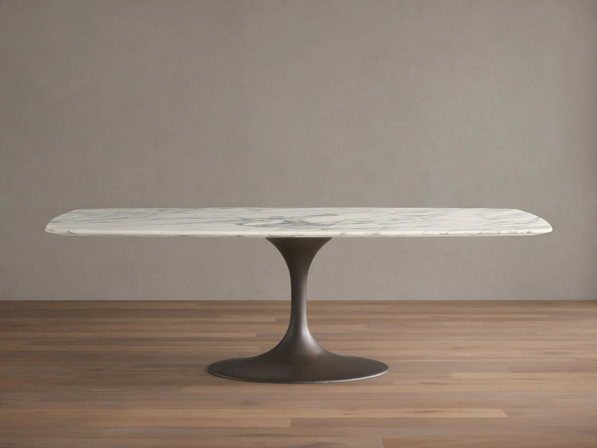 Saint Germain Stone Dining Table with Launette Base