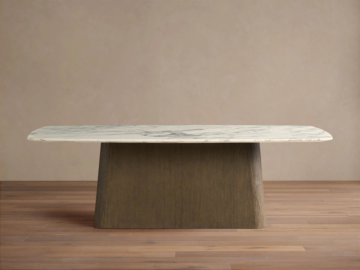 Saint Germain Stone Dining Table with Toulouse Base