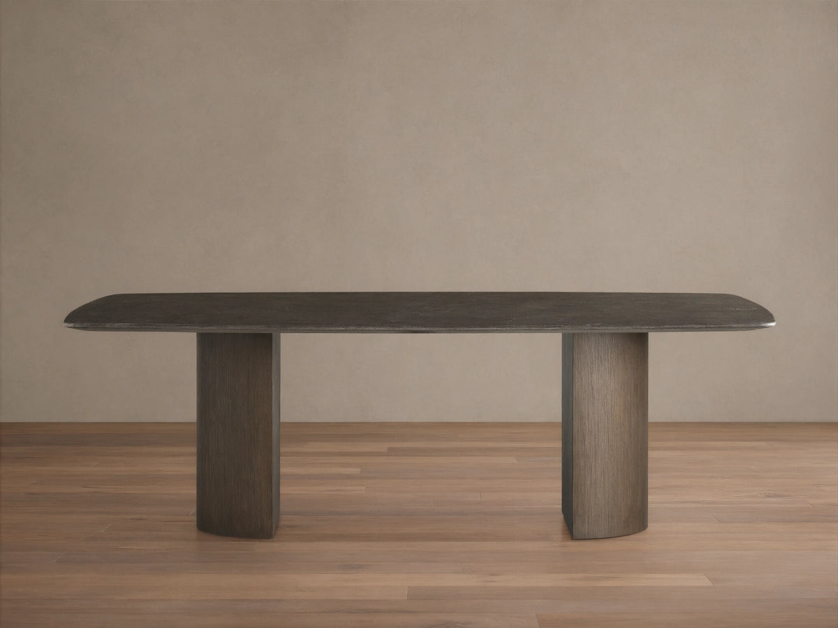 Saint Germain Stone Dining Table with Dauphine Base