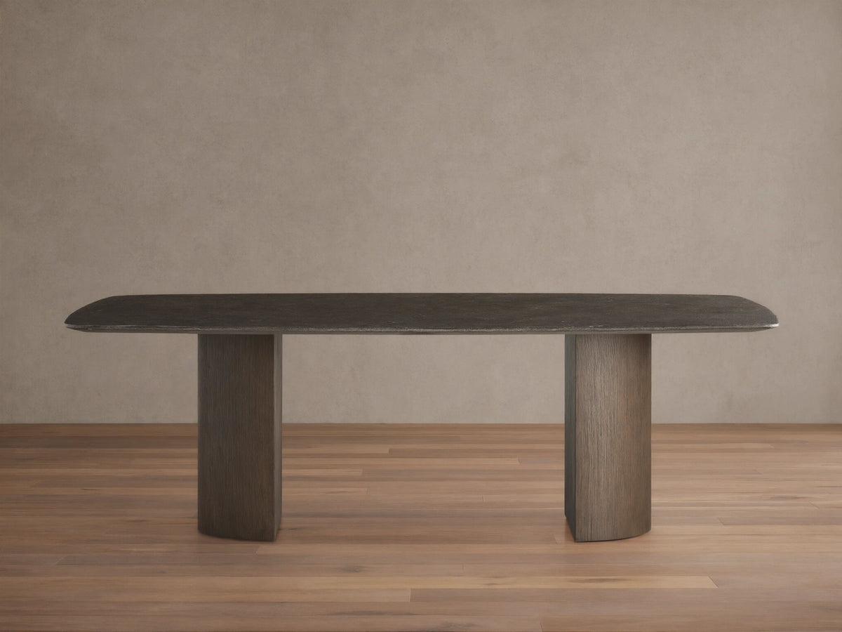 Saint Germain Stone Dining Table with Dauphine Base