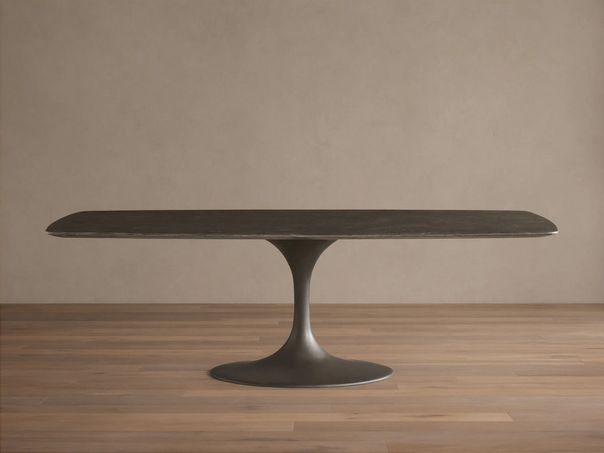 Saint Germain Stone Dining Table with Launette Base