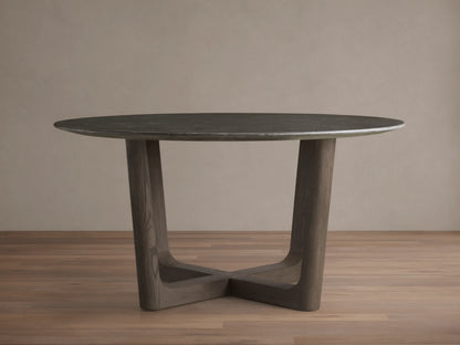 Saint Germain Round Stone Dining Table with Rennes Base