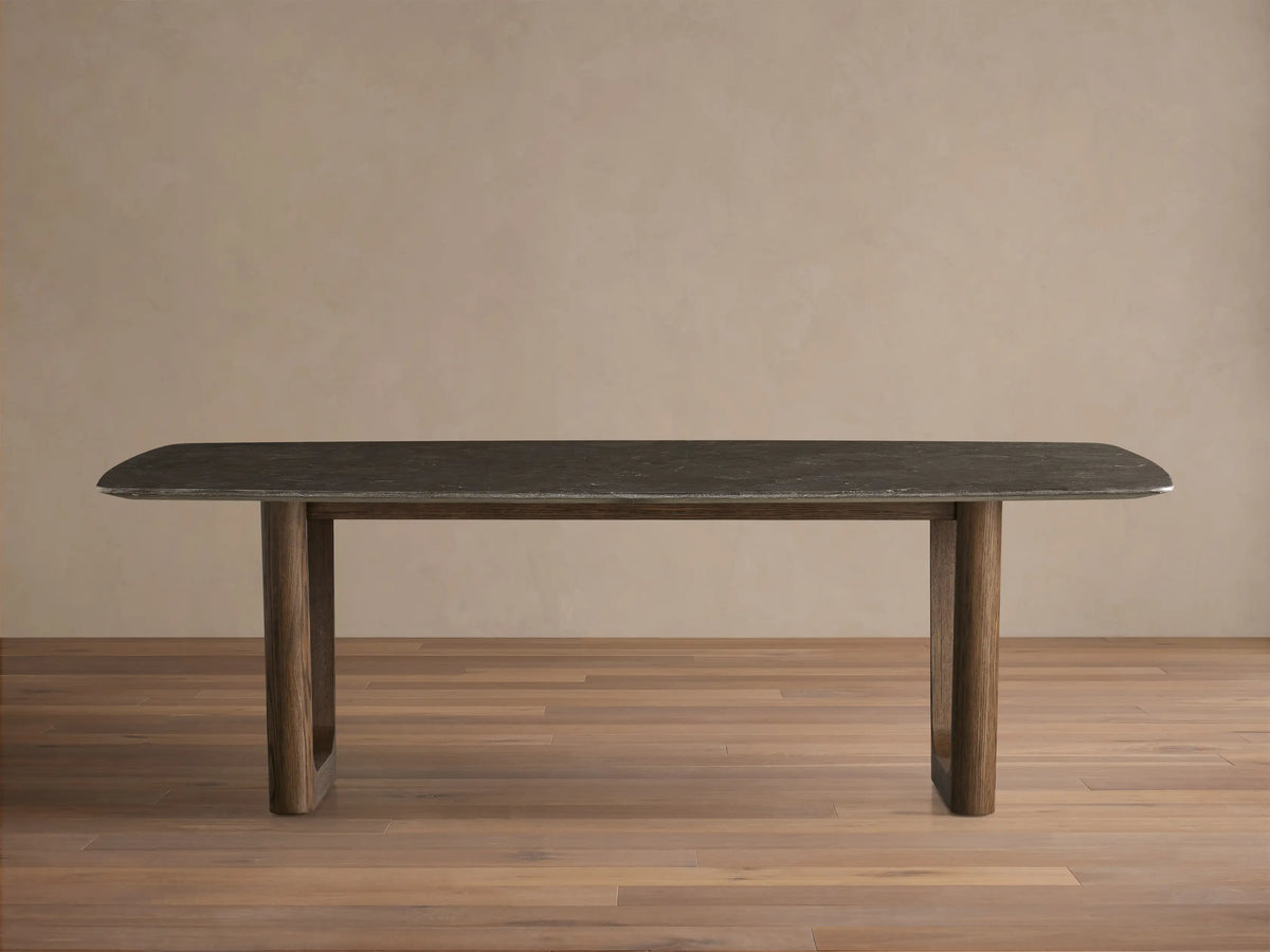 Saint Germain Stone Dining Table with Rennes Base