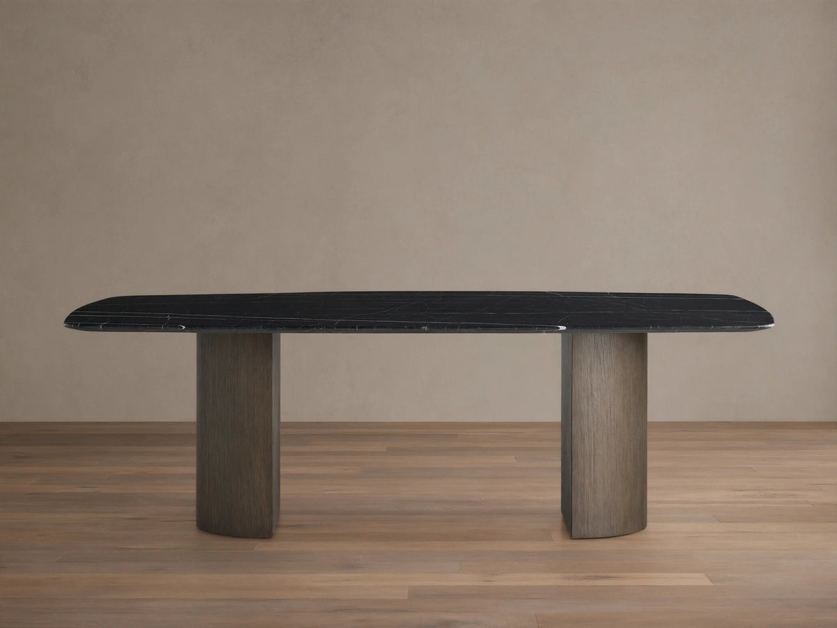 Saint Germain Stone Dining Table with Dauphine Base