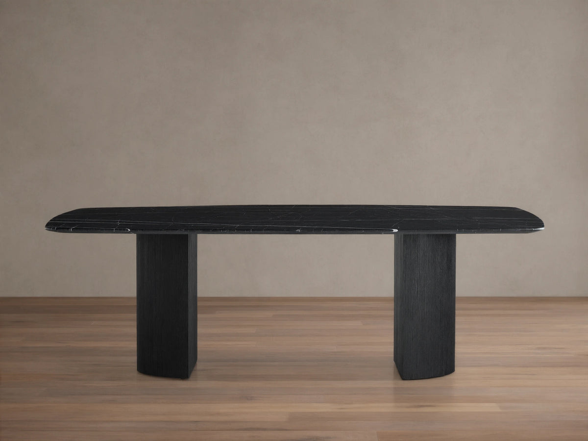Saint Germain Stone Dining Table with Dauphine Base