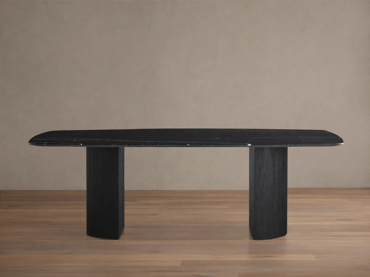 Saint Germain Stone Dining Table with Dauphine Base