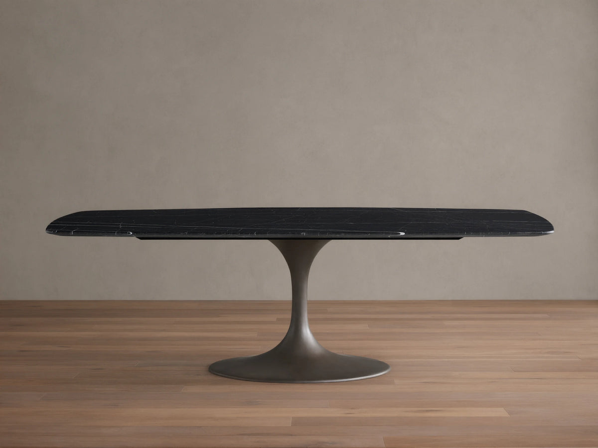 Saint Germain Stone Dining Table with Launette Base