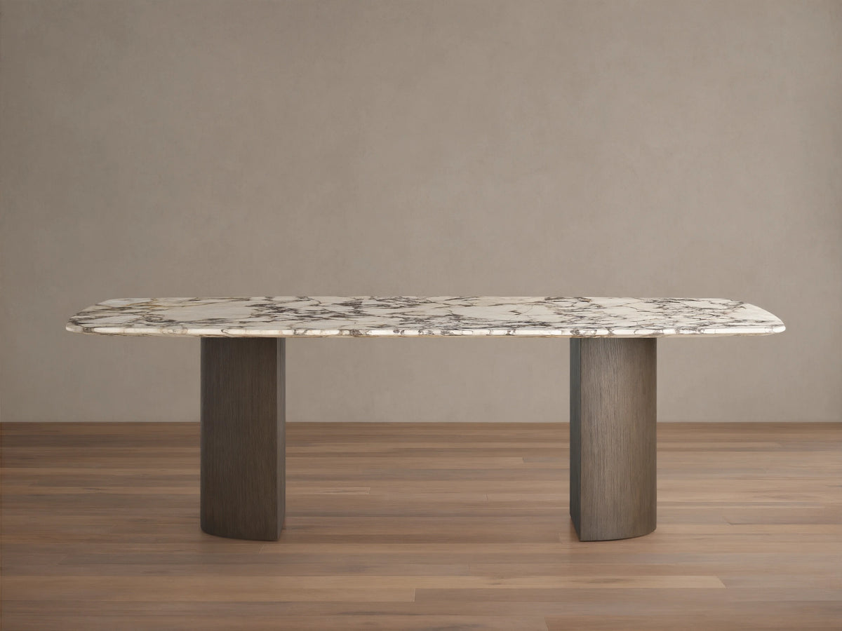 Saint Germain Stone Dining Table with Dauphine Base