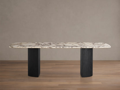 Saint Germain Stone Dining Table with Dauphine Base