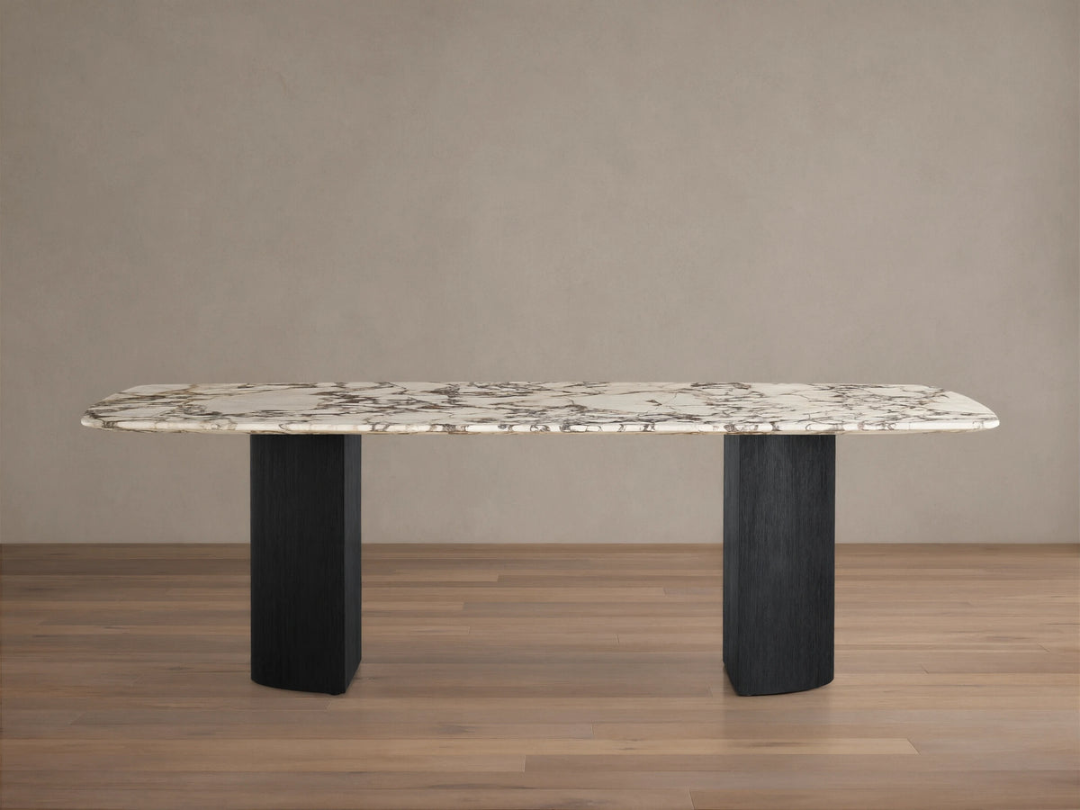 Saint Germain Stone Dining Table with Dauphine Base