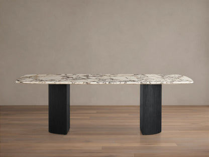 Saint Germain Stone Dining Table with Dauphine Base