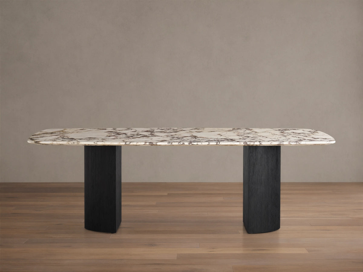 Saint Germain Stone Dining Table with Dauphine Base