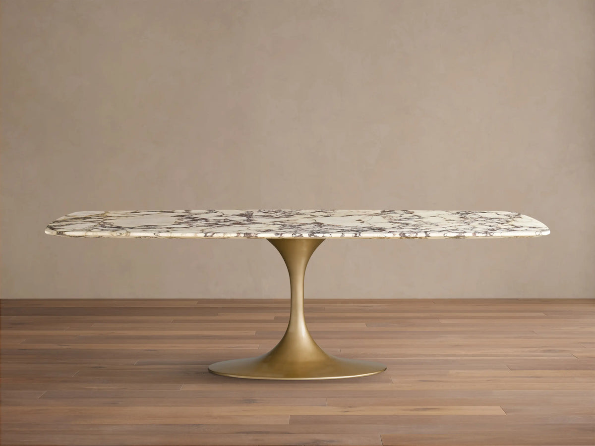 Saint Germain Stone Dining Table with Launette Base