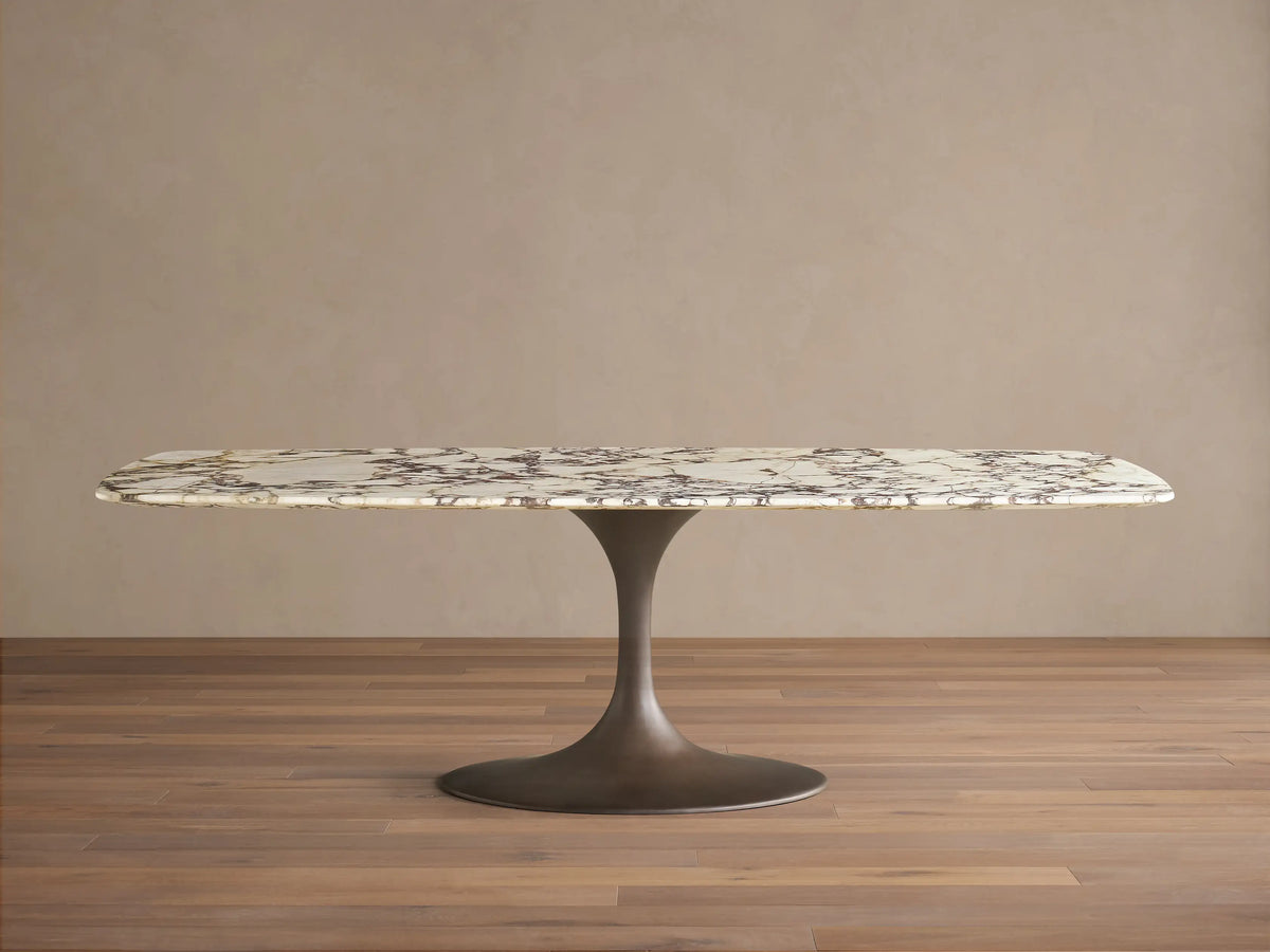 Saint Germain Stone Dining Table with Launette Base