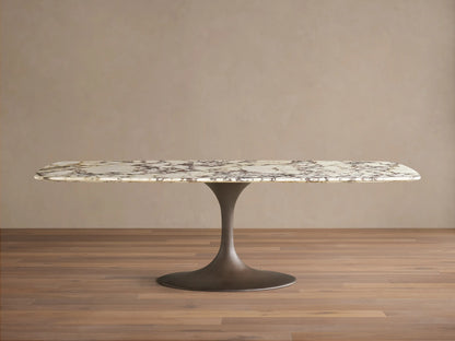 Saint Germain Stone Dining Table with Launette Base