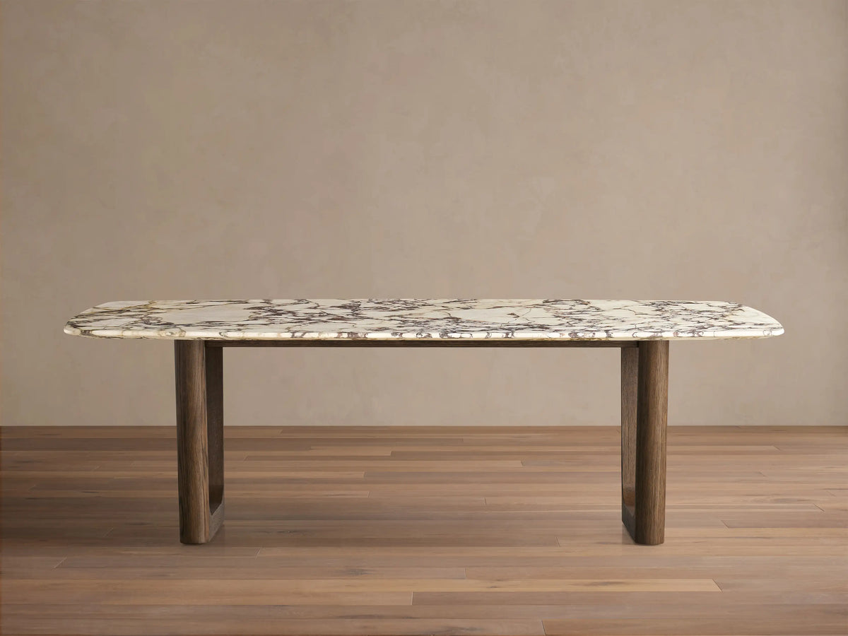 Saint Germain Stone Dining Table with Rennes Base
