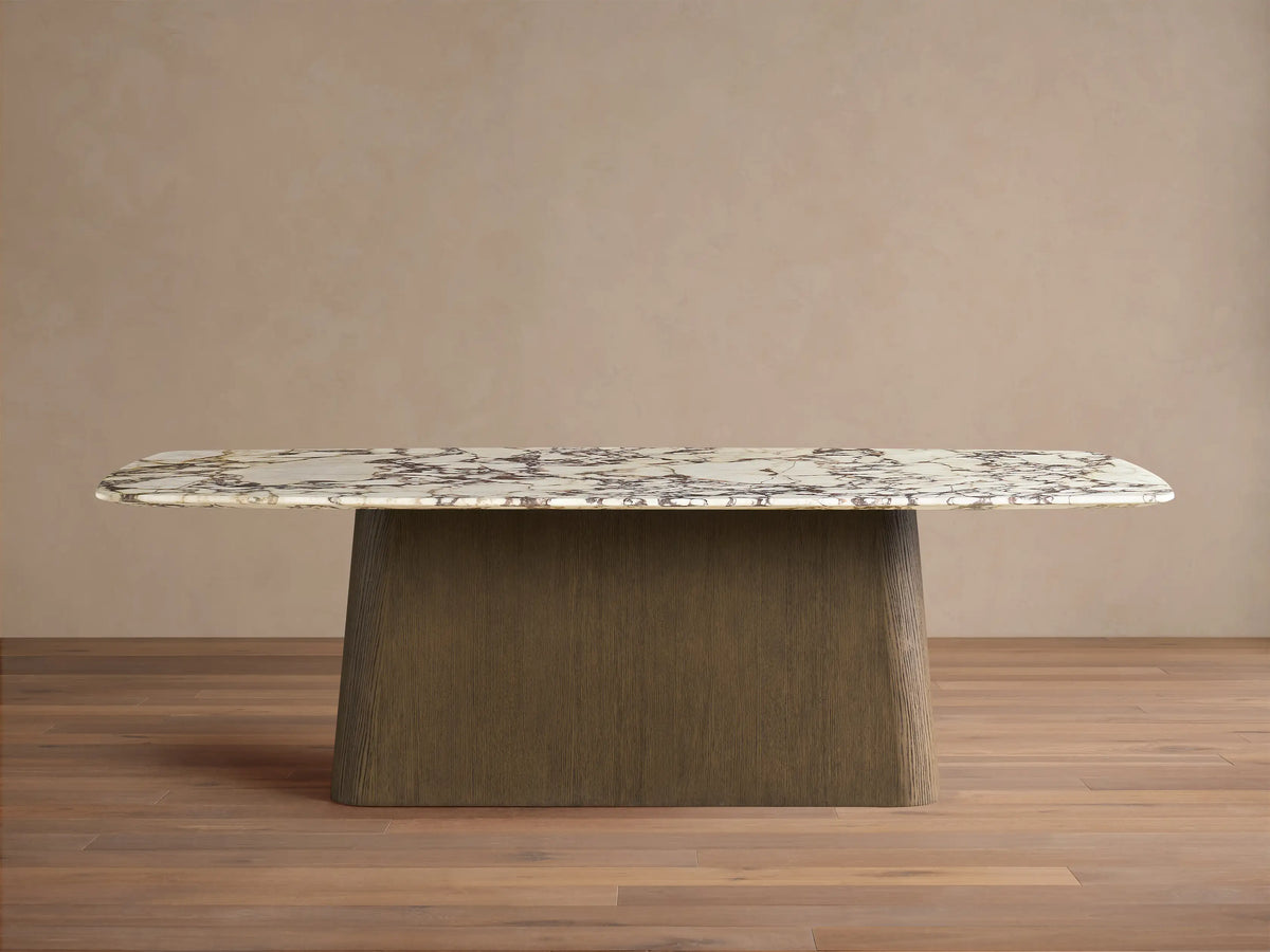 Saint Germain Stone Dining Table with Toulouse Base