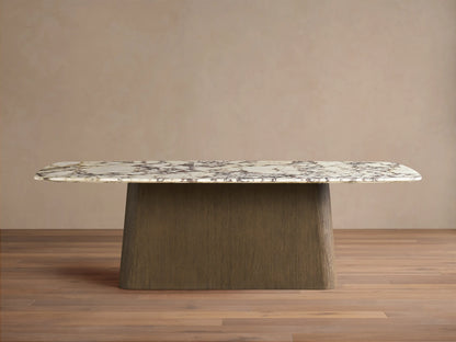 Saint Germain Stone Dining Table with Toulouse Base