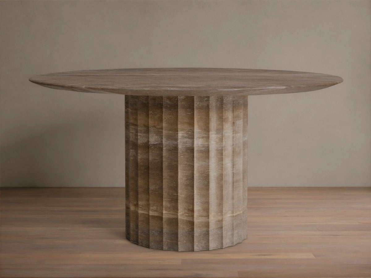 Danae Round Stone Dining Table