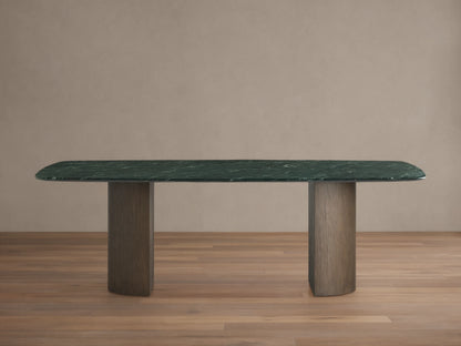 Saint Germain Stone Dining Table with Dauphine Base