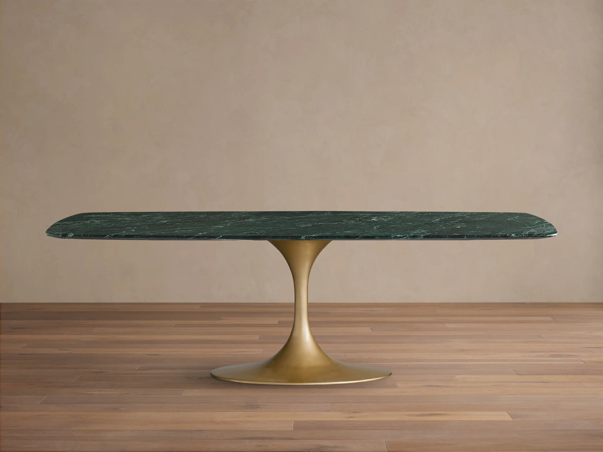 Saint Germain Stone Dining Table with Launette Base
