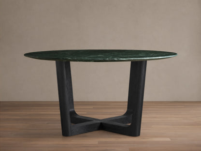 Saint Germain Round Stone Dining Table with Rennes Base