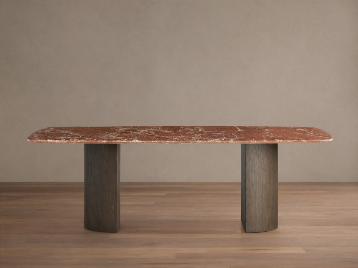 Saint Germain Stone Dining Table with Dauphine Base