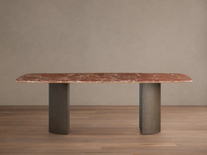 Saint Germain Stone Dining Table with Dauphine Base