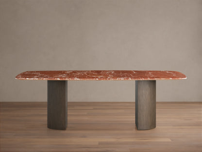 Saint Germain Stone Dining Table with Dauphine Base