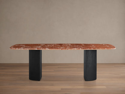 Saint Germain Stone Dining Table with Dauphine Base