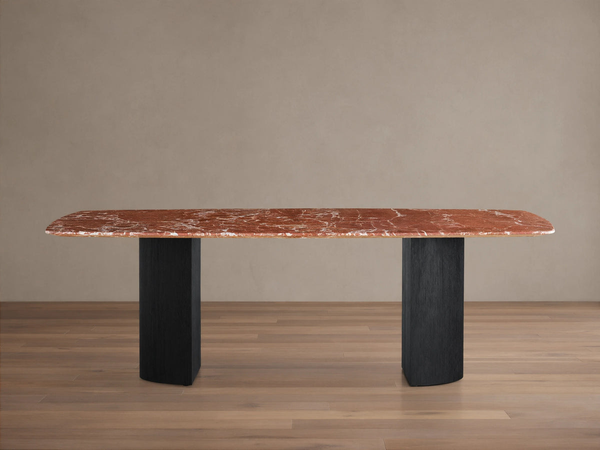 Saint Germain Stone Dining Table with Dauphine Base