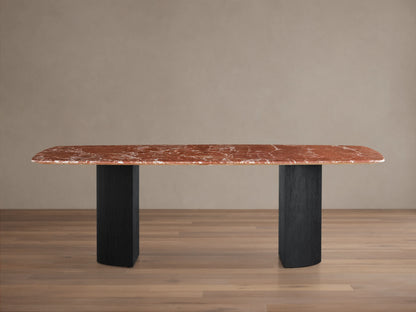 Saint Germain Stone Dining Table with Dauphine Base