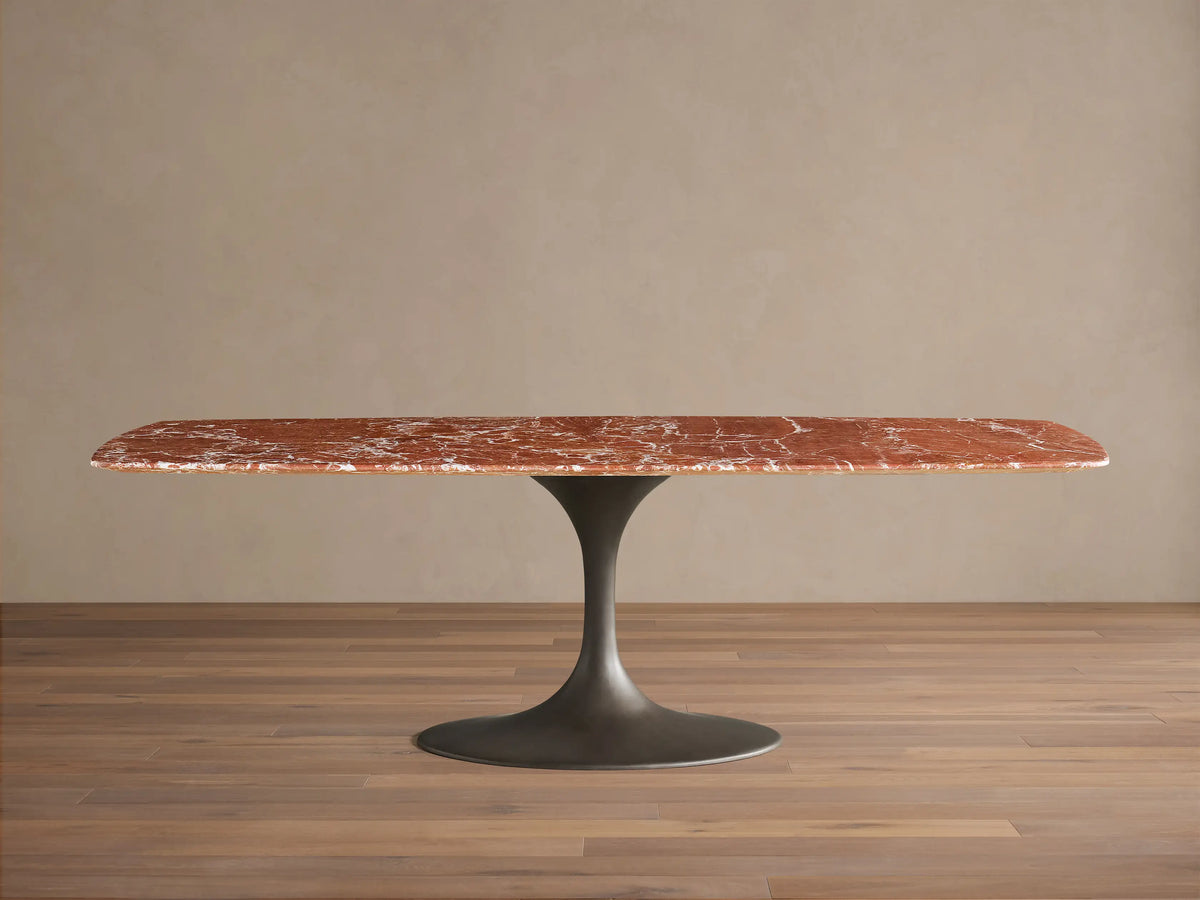 Saint Germain Stone Dining Table with Launette Base