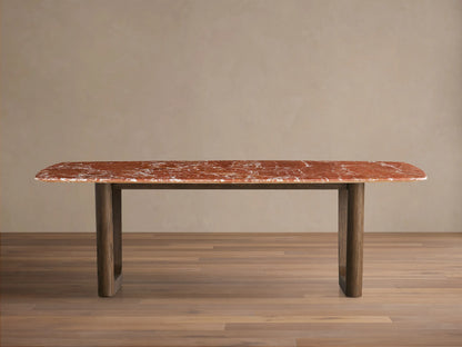 Saint Germain Stone Dining Table with Rennes Base