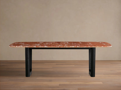 Saint Germain Stone Dining Table with Rennes Base