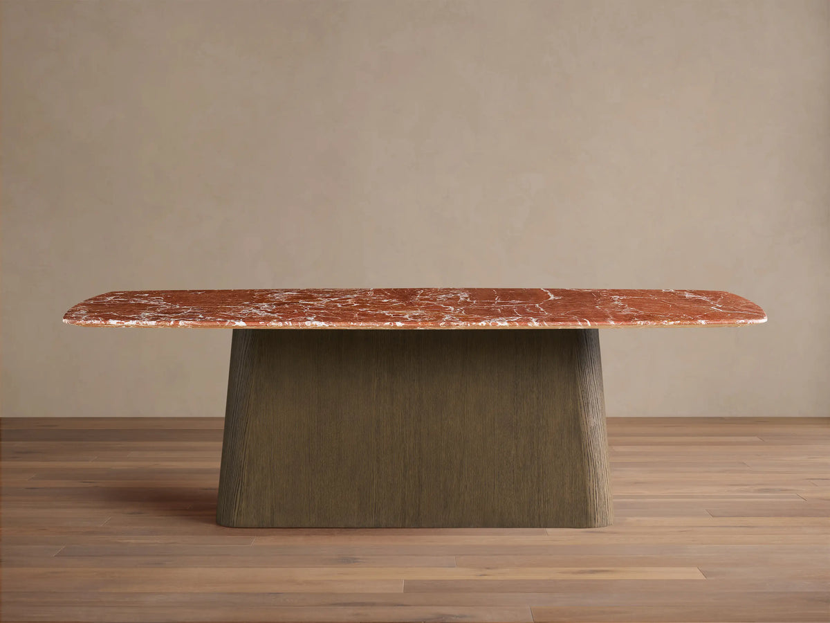 Saint Germain Stone Dining Table with Toulouse Base