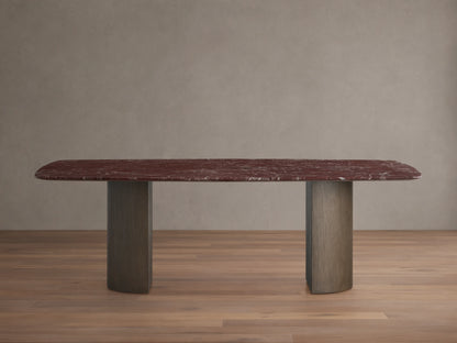 Saint Germain Stone Dining Table with Dauphine Base