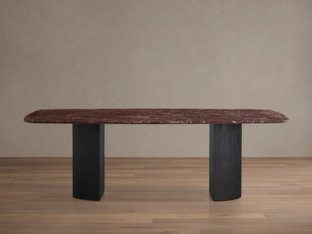 Saint Germain Stone Dining Table with Dauphine Base