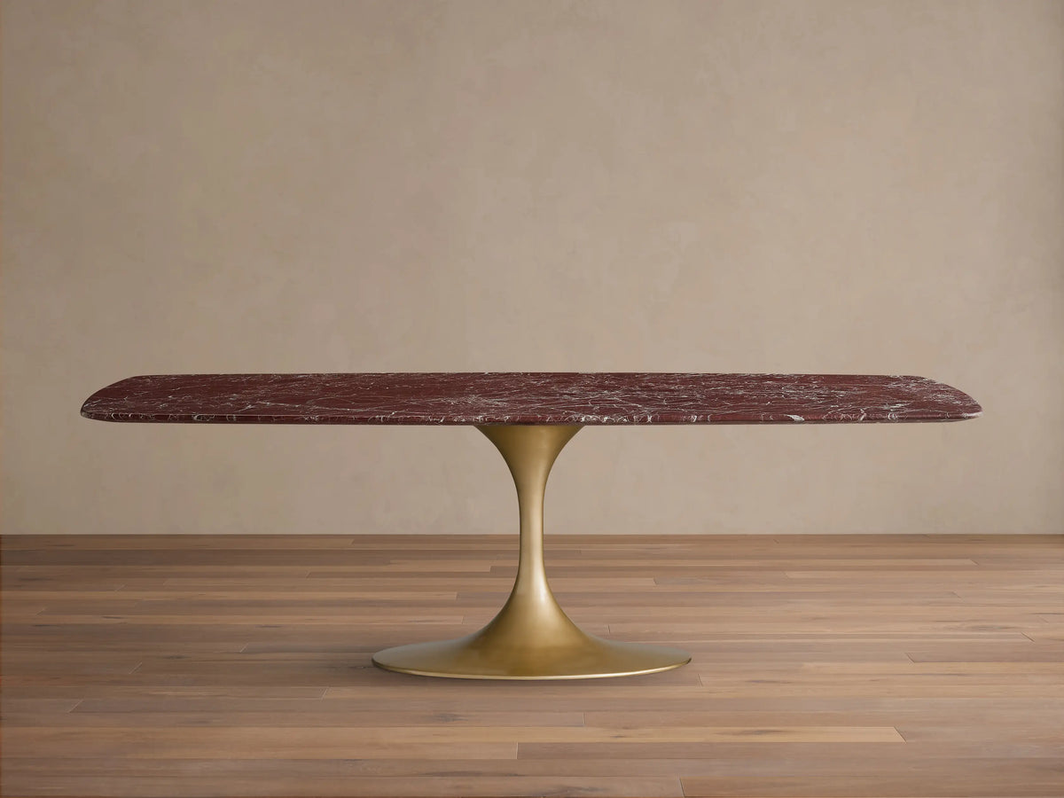 Saint Germain Stone Dining Table with Launette Base