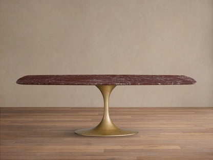 Saint Germain Stone Dining Table with Launette Base