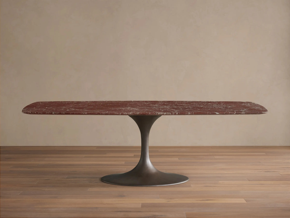 Saint Germain Stone Dining Table with Launette Base