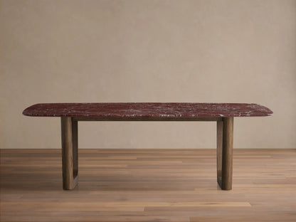 Saint Germain Stone Dining Table with Rennes Base