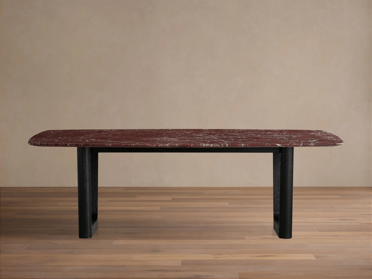Saint Germain Stone Dining Table with Rennes Base