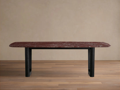Saint Germain Stone Dining Table with Rennes Base