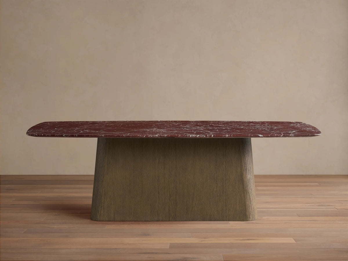 Saint Germain Stone Dining Table with Toulouse Base